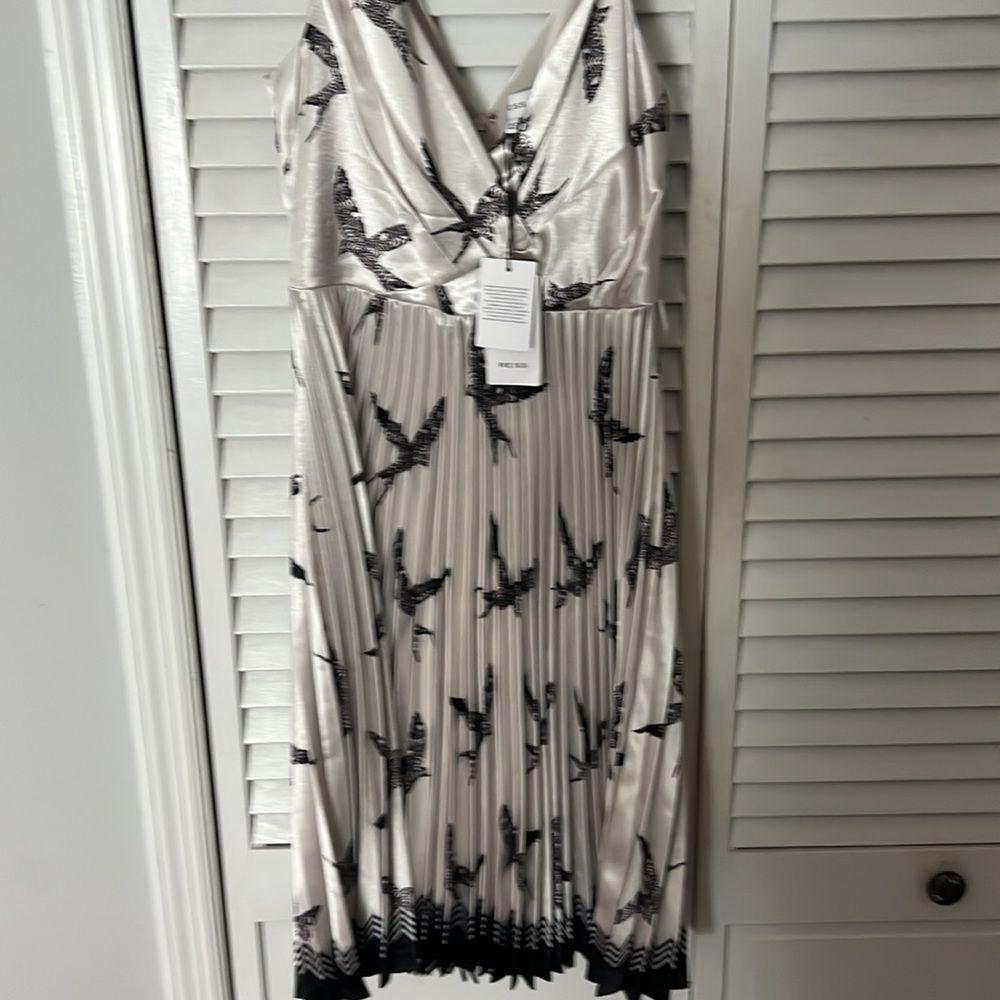 Reiss Peyton Bird Printed Dress - Picture 4 of 5